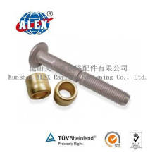 Carbon Steel Round Head Huck Bolt with Brass Ring Factory Grade 10.9